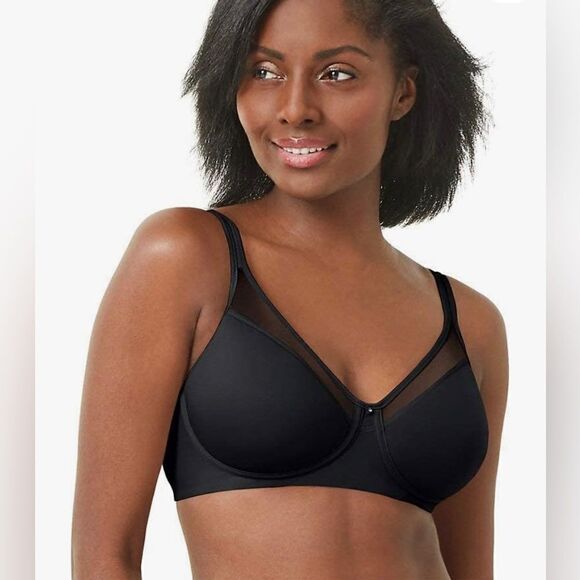 Bali One Smooth U Ultra Lite Wire-Free Bra Style 3440 Black Sz. 34 DD - Picture 1 of 8